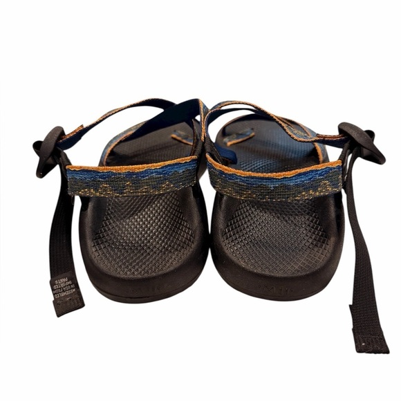 Chaco Tegu Blue Orange & Multi Strappy Hiking Sandals Size M 11